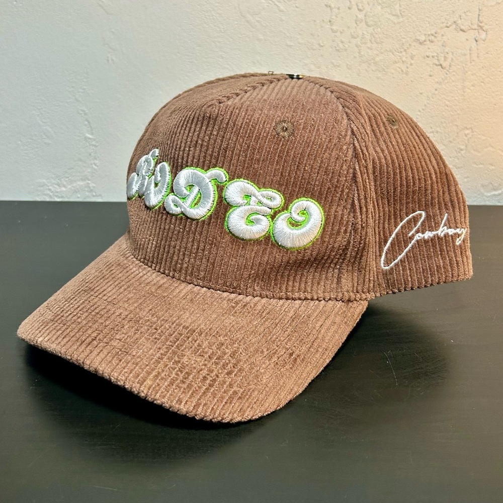 Cowboy Atelier RODEO Corduroy Luxury Brand Hat Leather Strap.